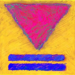 INVERTED PINK TRIANGLE
